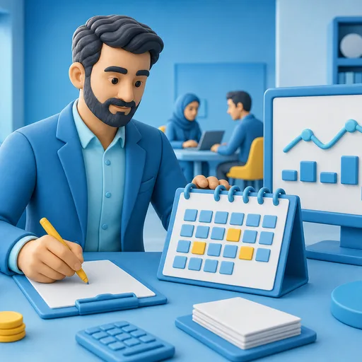 تقویم مدیریت تعهدات شرکت برای پرونده اعتباری