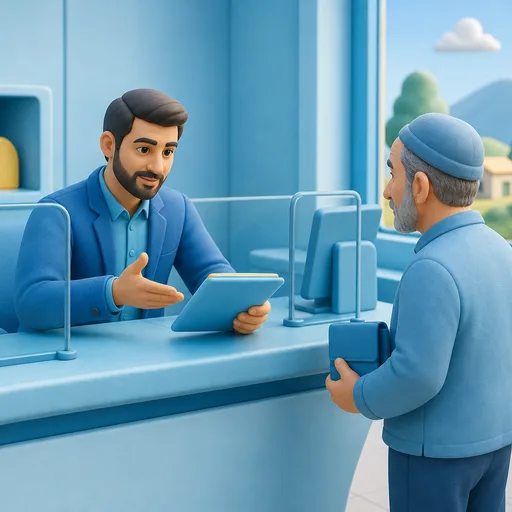 آمادگی برای مراجعه به باجه بانکی روستایی پست بانک