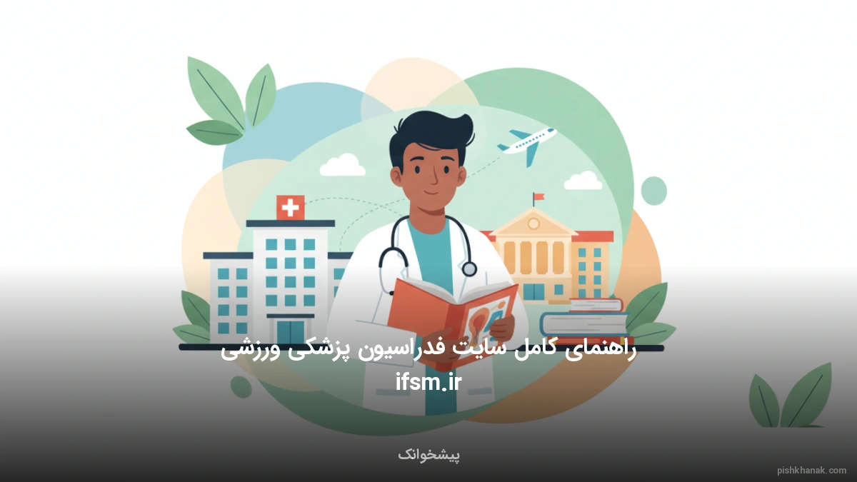 راهنمای کامل سایت فدراسیون پزشکی ورزشی ifsm.ir