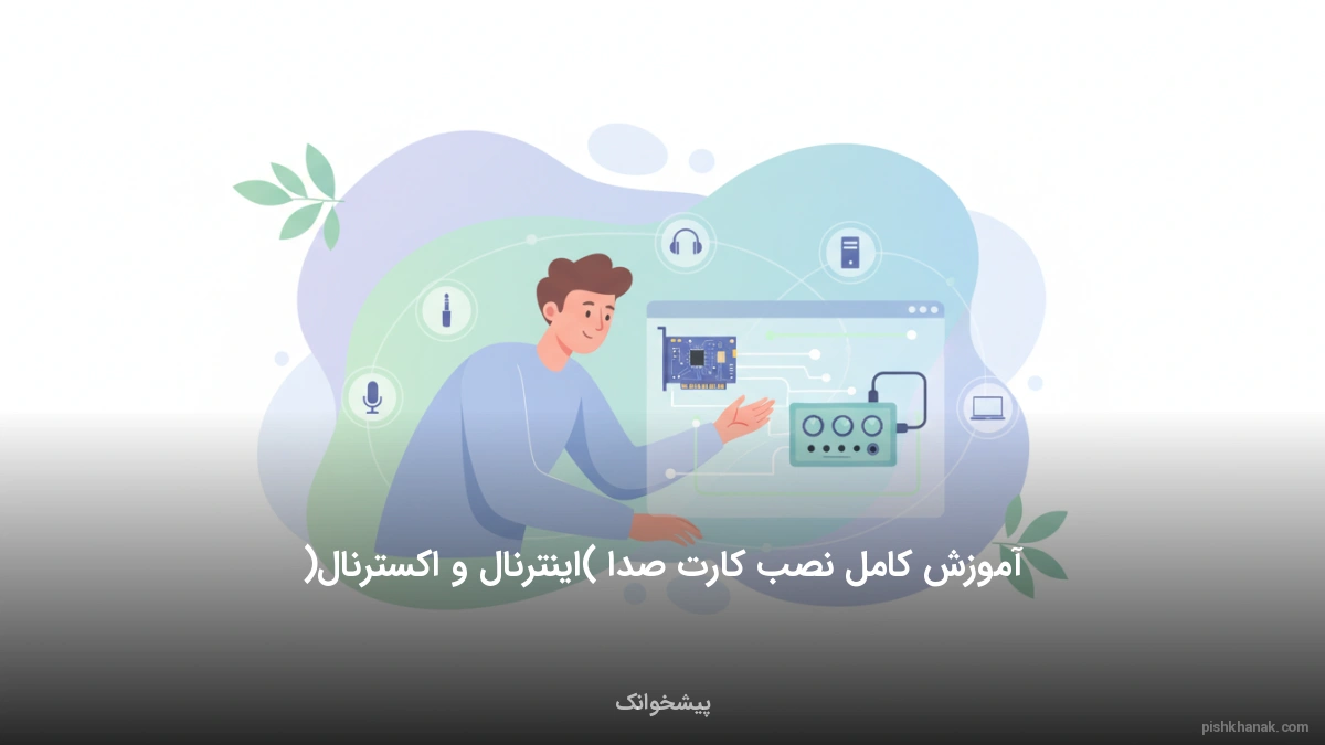 آموزش کامل نصب کارت صدا (اینترنال و اکسترنال)