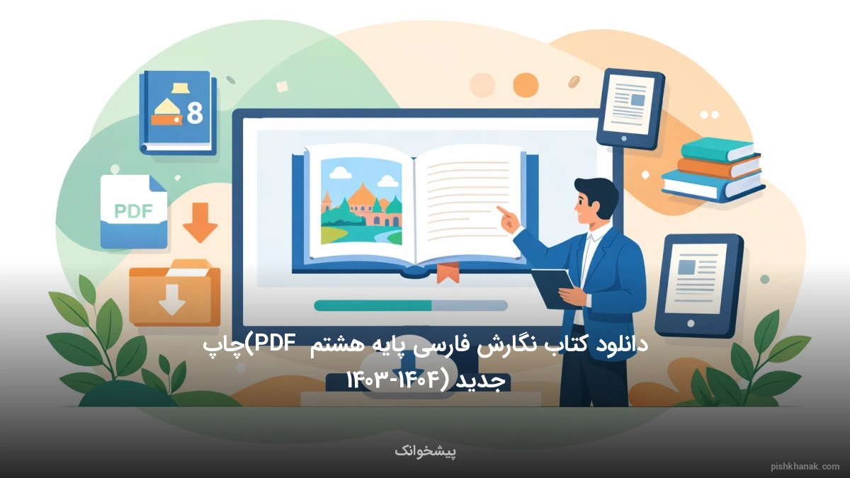 دانلود کتاب نگارش فارسی پایه هشتم (PDF چاپ جدید 1403-1404)