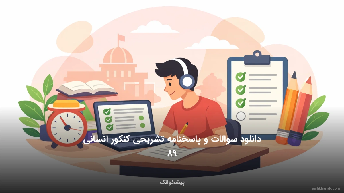 دانلود سوالات و پاسخنامه تشریحی کنکور انسانی ۹۸