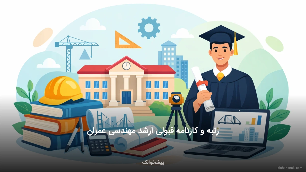 رتبه و کارنامه قبولی ارشد مهندسی عمران