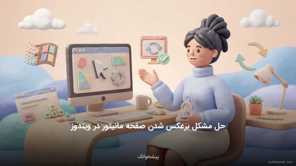 حل مشکل برعکس شدن صفحه مانیتور در ویندوز