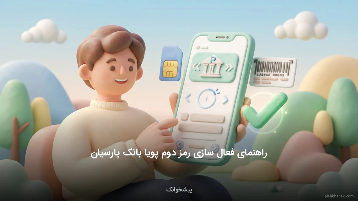 راهنمای فعال سازی رمز دوم پویا بانک پارسیان