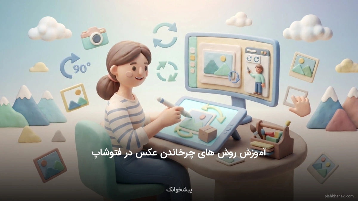آموزش روش‌ های چرخاندن عکس در فتوشاپ