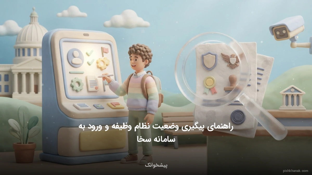 راهنمای پیگیری وضعیت نظام وظیفه و ورود به سامانه سخا