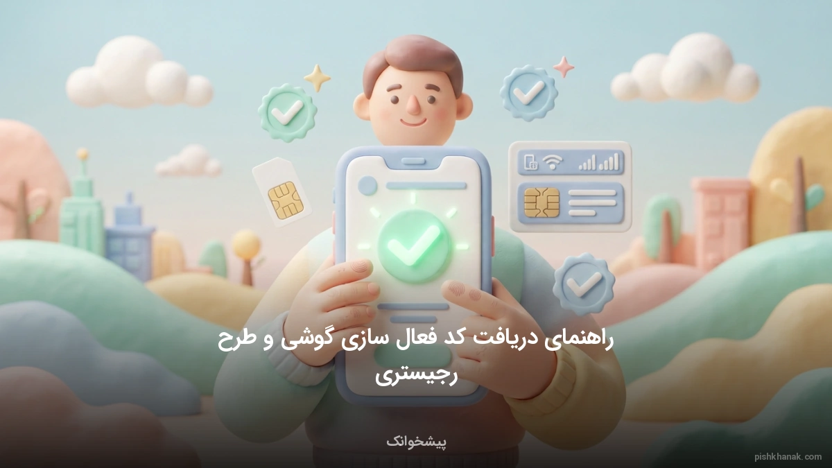 راهنمای دریافت کد فعال سازی گوشی و طرح رجیستری
