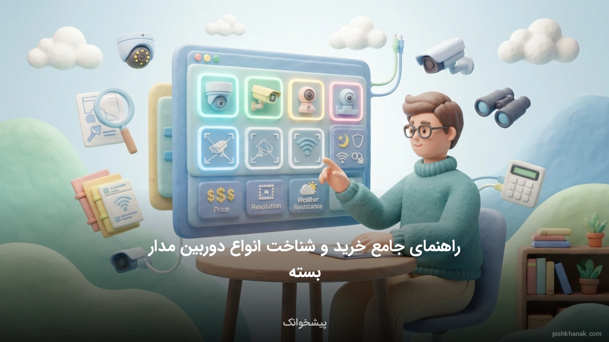 راهنمای جامع خرید و شناخت انواع دوربین مدار بسته