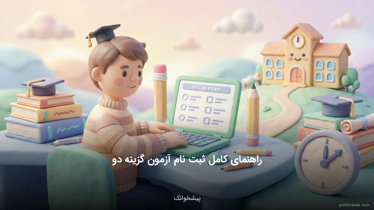 راهنمای کامل ثبت نام آزمون گزینه دو