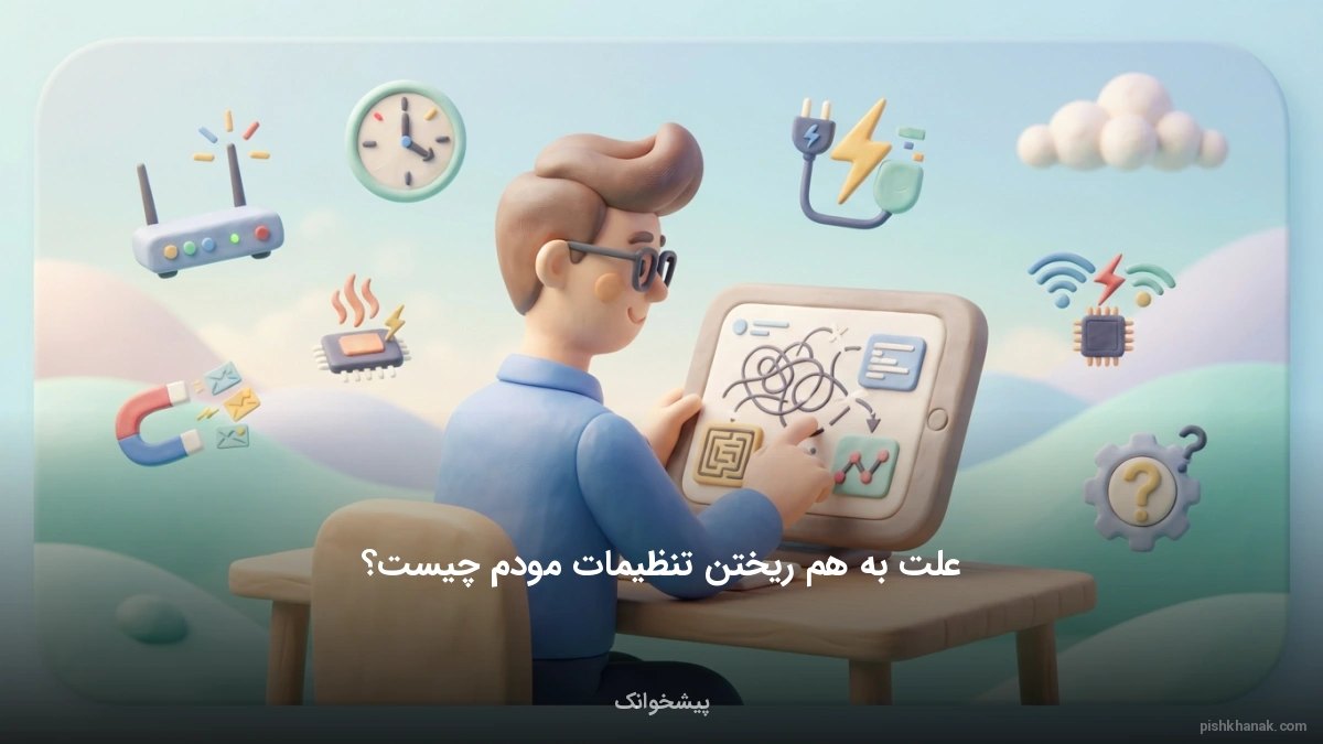 علت به هم ریختن تنظیمات مودم چیست؟