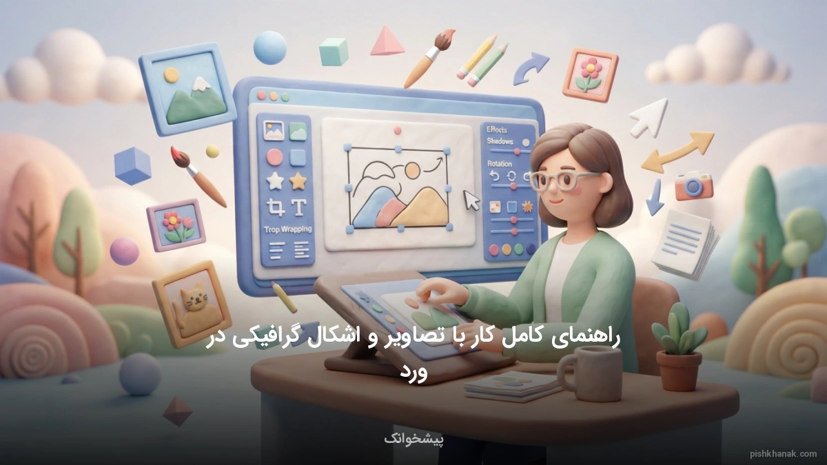 راهنمای کامل کار با تصاویر و اشکال گرافیکی در ورد