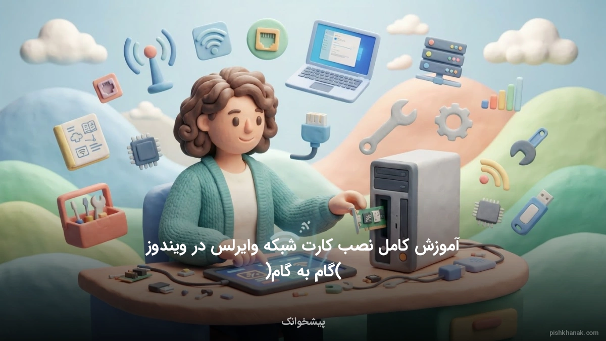 آموزش کامل نصب کارت شبکه وایرلس در ویندوز (گام‌به‌گام)