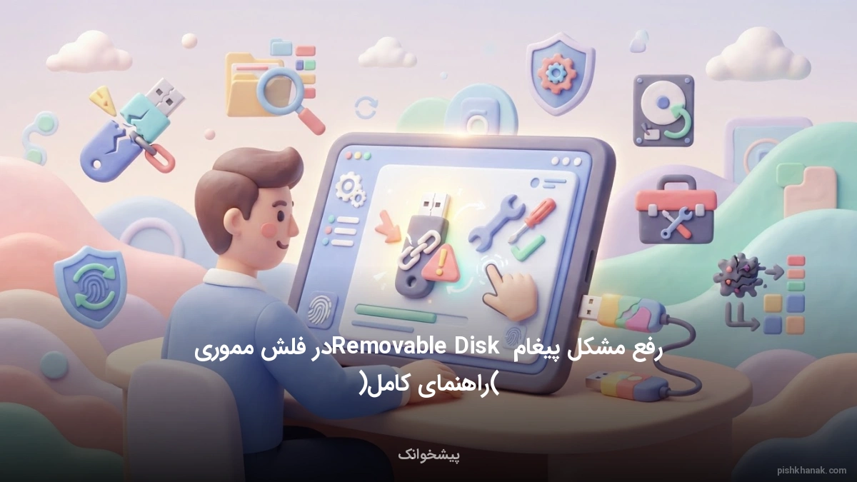 رفع مشکل پیغام Removable Disk در فلش مموری (راهنمای کامل)