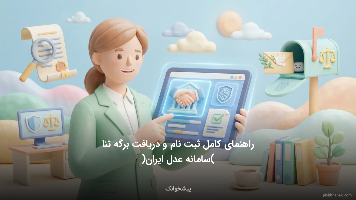 راهنمای کامل ثبت نام و دریافت برگه ثنا (سامانه عدل ایران)