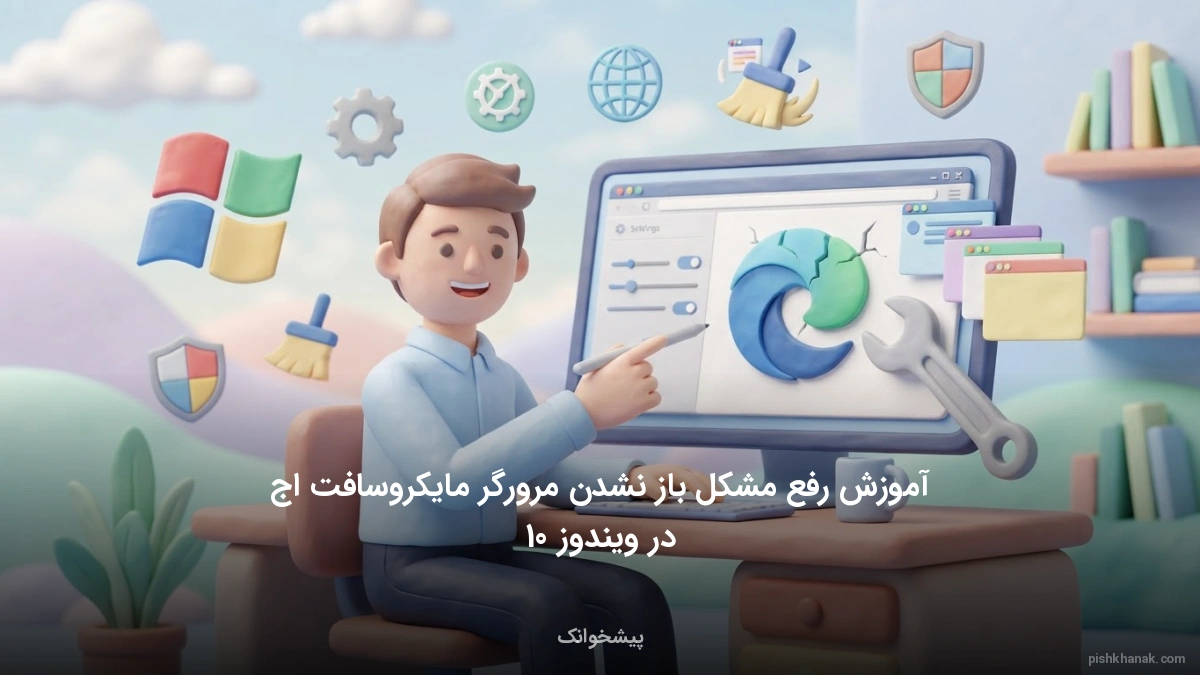 آموزش رفع مشکل باز نشدن مرورگر مایکروسافت اج در ویندوز 10