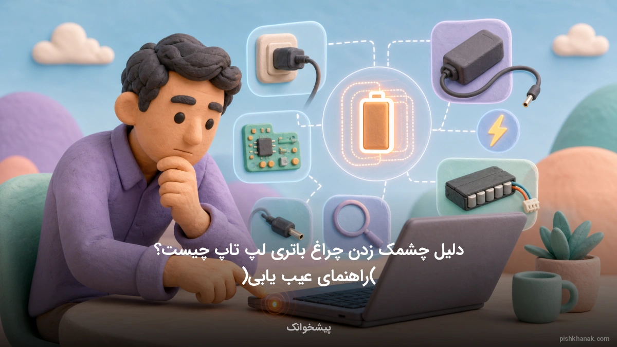 دلیل چشمک زدن چراغ باتری لپ تاپ چیست؟ (راهنمای عیب‌یابی)