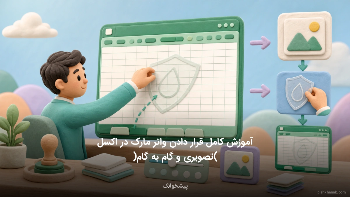 آموزش کامل قرار دادن واتر مارک در اکسل (تصویری و گام‌به‌گام)