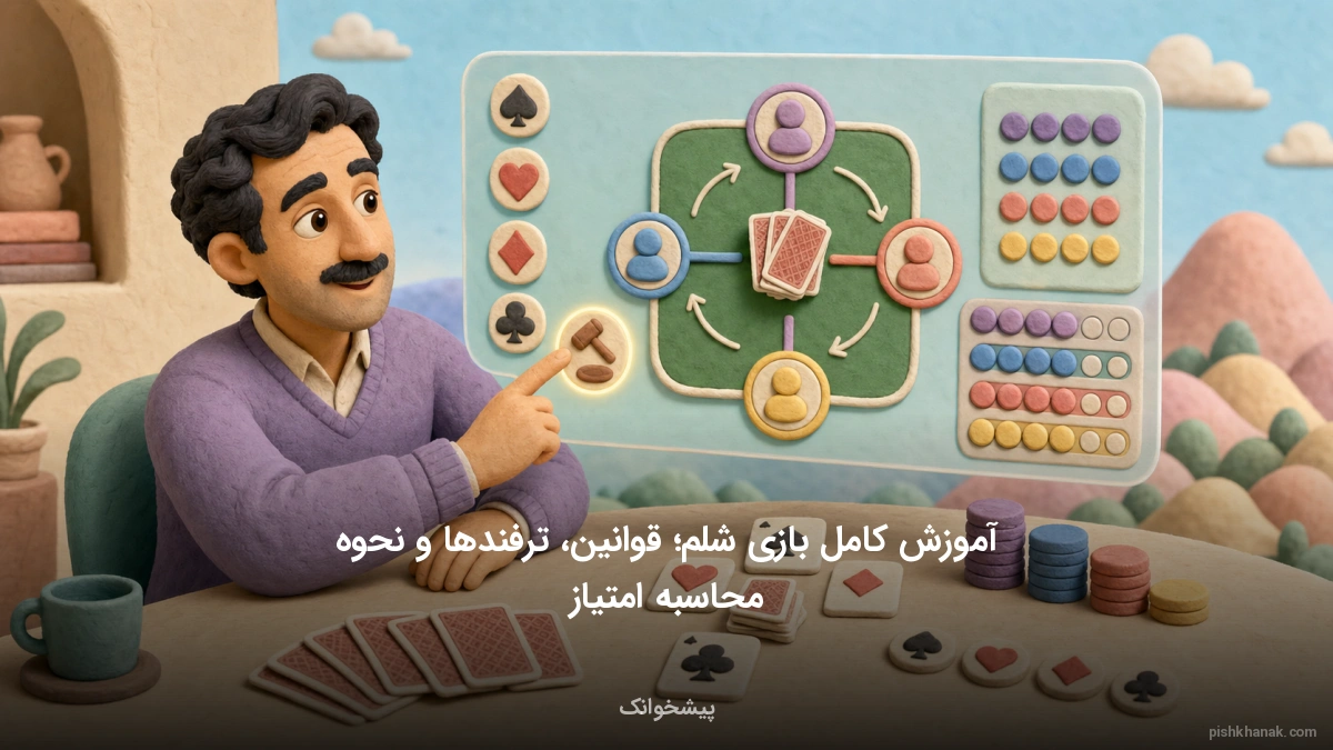 آموزش کامل بازی شلم؛ قوانین، ترفندها و نحوه محاسبه امتیاز