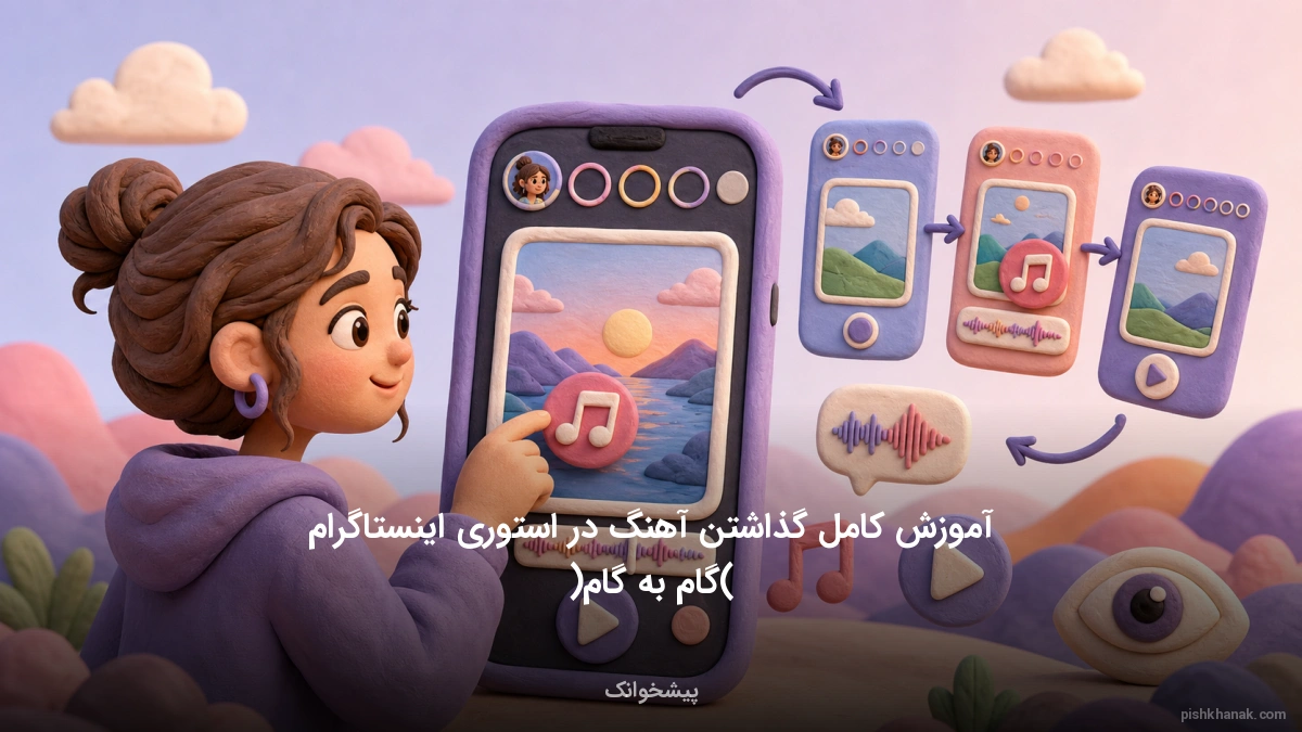 آموزش کامل گذاشتن آهنگ در استوری اینستاگرام (گام‌به‌گام)
