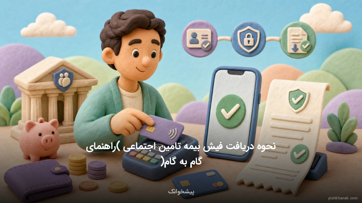 نحوه دریافت فیش بیمه تامین اجتماعی (راهنمای گام‌به‌گام)