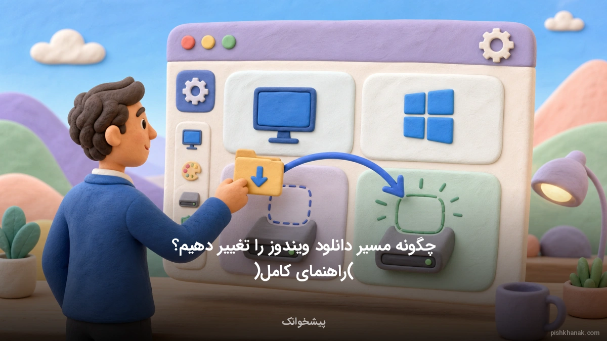 چگونه مسیر دانلود ویندوز را تغییر دهیم؟ (راهنمای کامل)