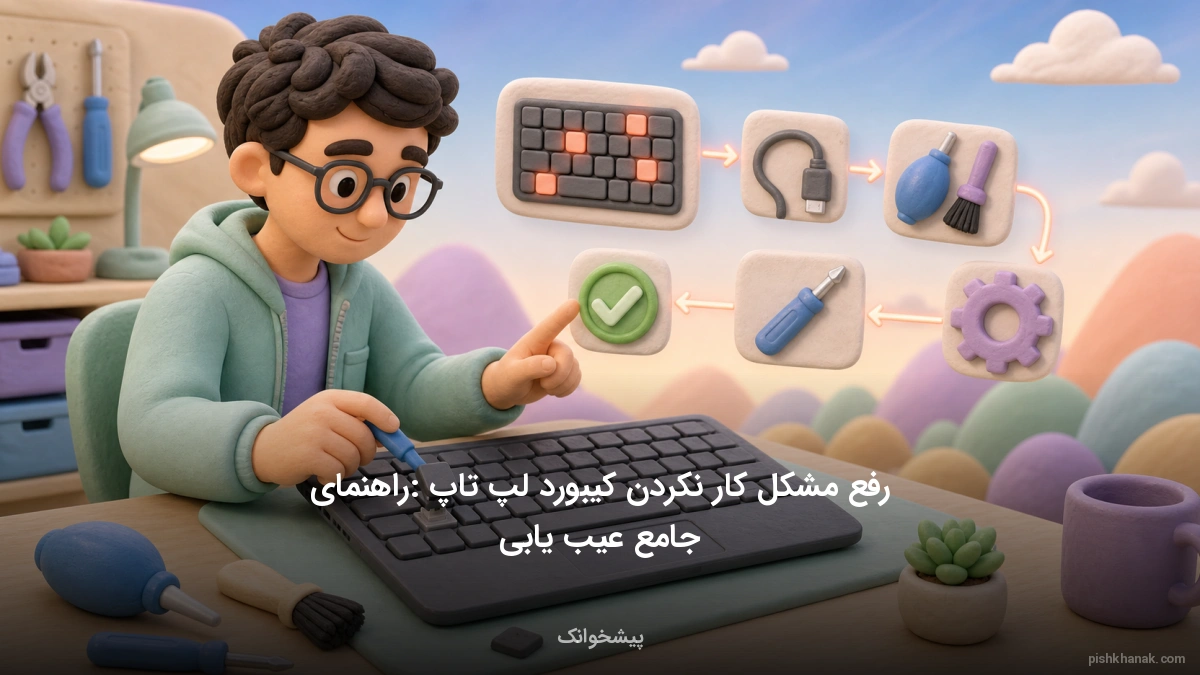رفع مشکل کار نکردن کیبورد لپ تاپ: راهنمای جامع عیب‌یابی