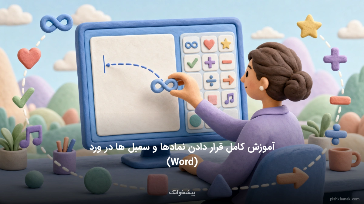آموزش کامل قرار دادن نمادها و سمبل‌ها در ورد (Word)