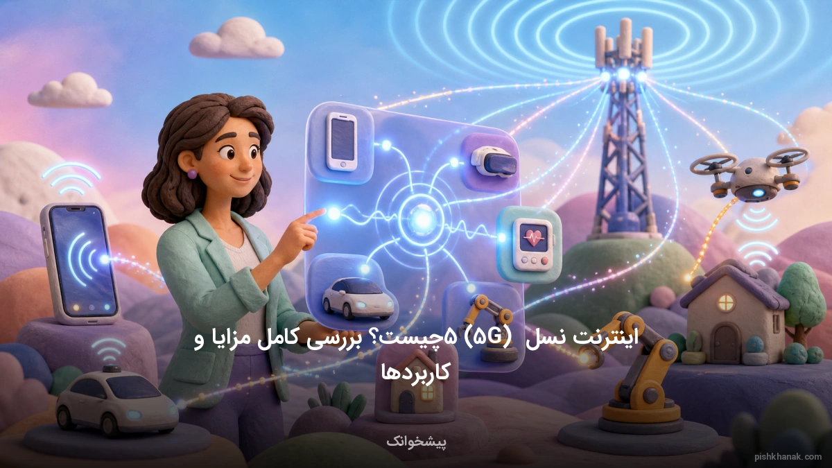 اینترنت نسل 5 (5G) چیست؟ بررسی کامل مزایا و کاربردها
