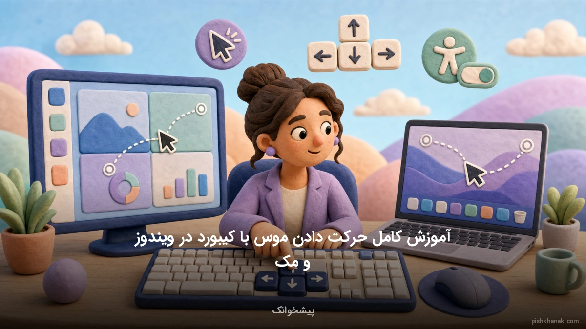 آموزش کامل حرکت دادن موس با کیبورد در ویندوز و مک
