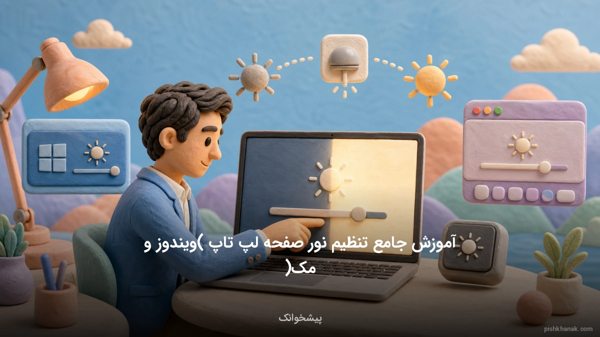 آموزش جامع تنظیم نور صفحه لپ تاپ (ویندوز و مک)