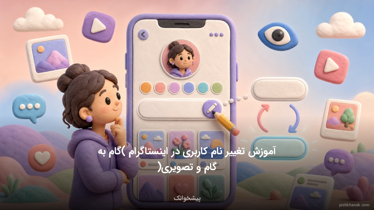 آموزش تغییر نام کاربری در اینستاگرام (گام‌به‌گام و تصویری)