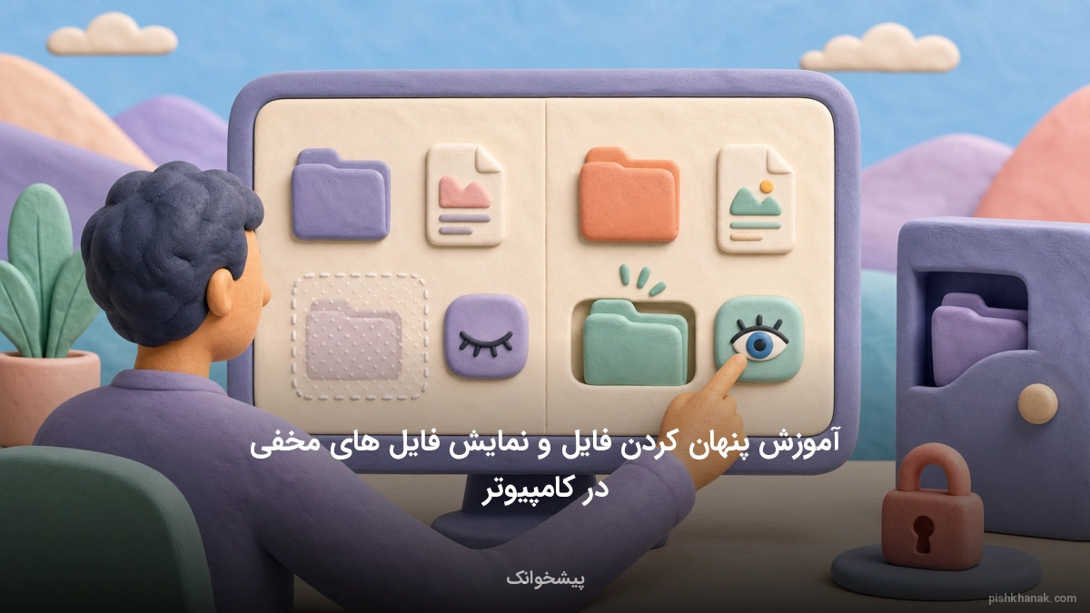 آموزش پنهان کردن فایل و نمایش فایل‌های مخفی در کامپیوتر