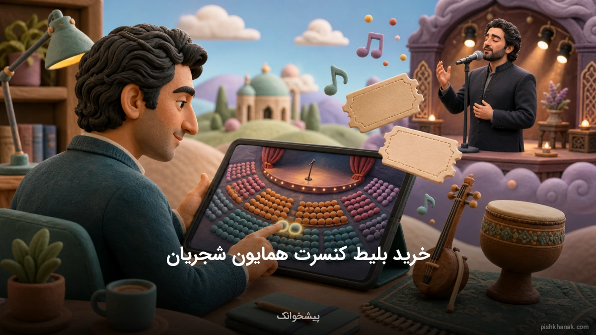 راهنمای کامل خرید بلیط کنسرت همایون شجریان