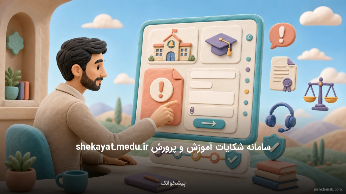 راهنمای سامانه شکایات آموزش و پرورش shekayat.medu.ir