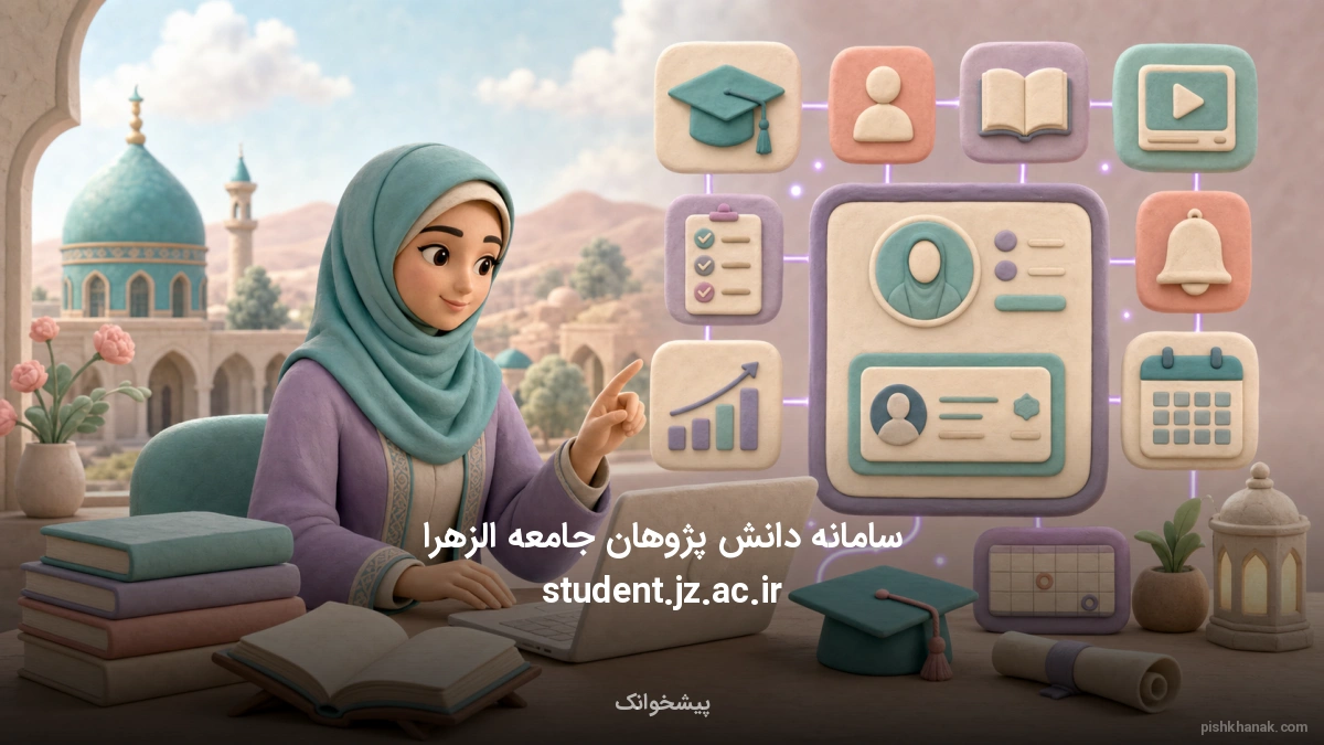 سامانه دانش پژوهان جامعه الزهرا student.jz.ac.ir