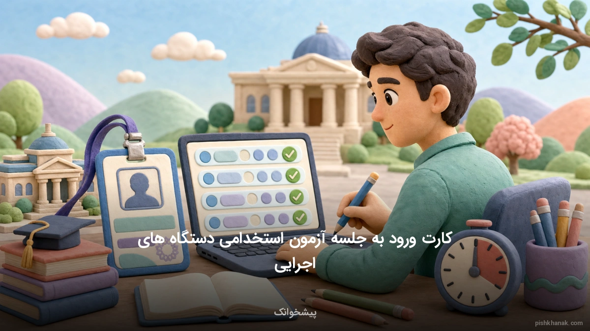 دریافت کارت ورود به جلسه آزمون استخدامی دستگاه های اجرایی