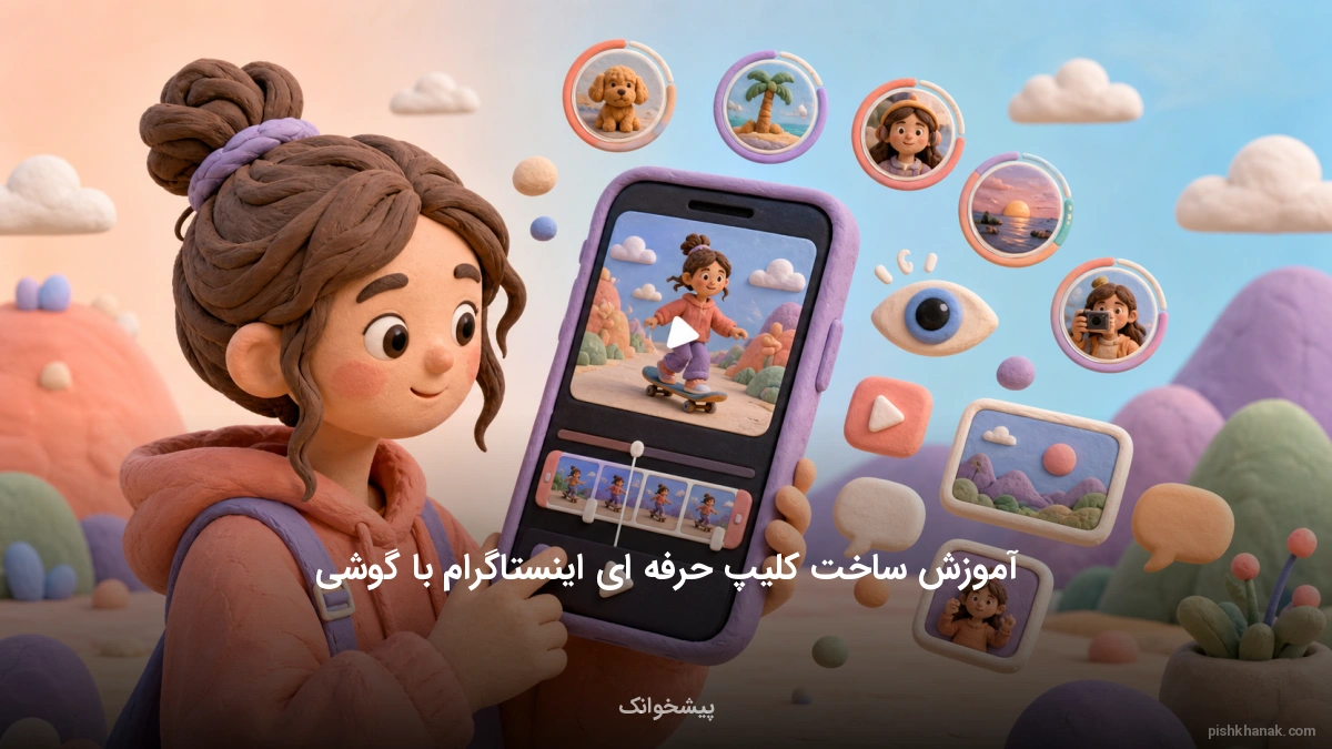 آموزش ساخت کلیپ حرفه‌ای اینستاگرام با گوشی