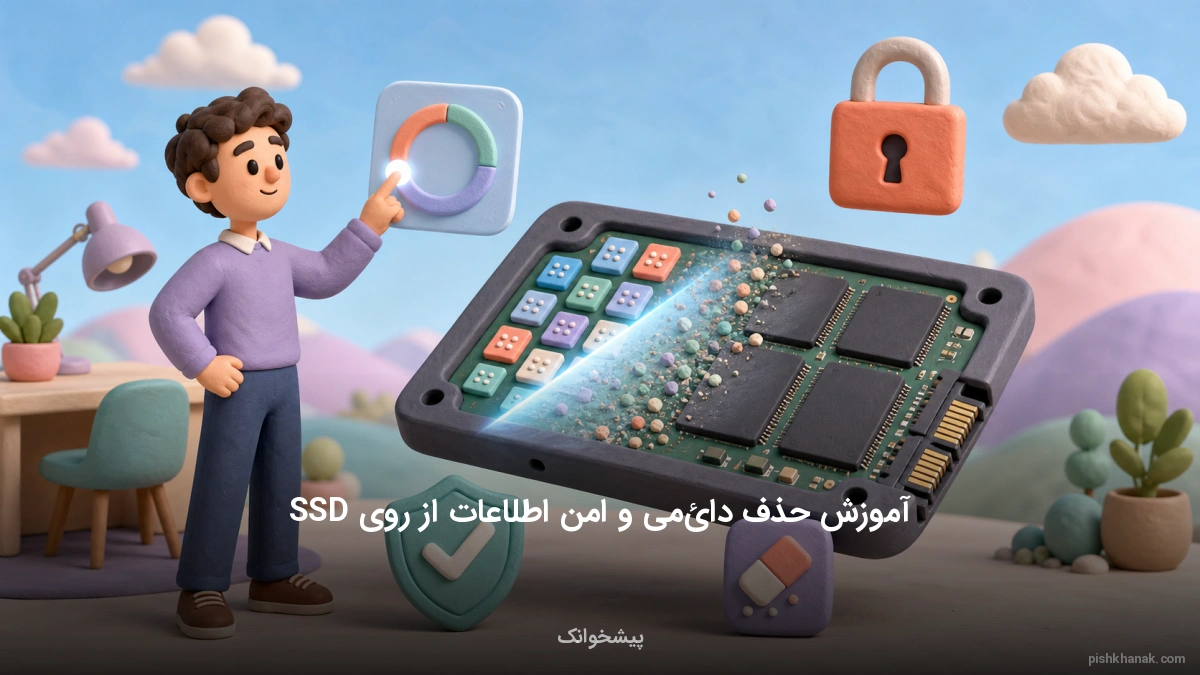 آموزش حذف دائمی و امن اطلاعات از روی SSD