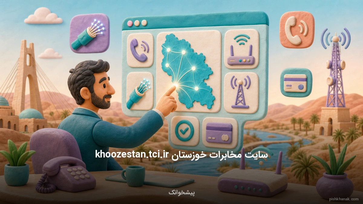 راهنمای کامل سایت مخابرات خوزستان khoozestan.tci.ir