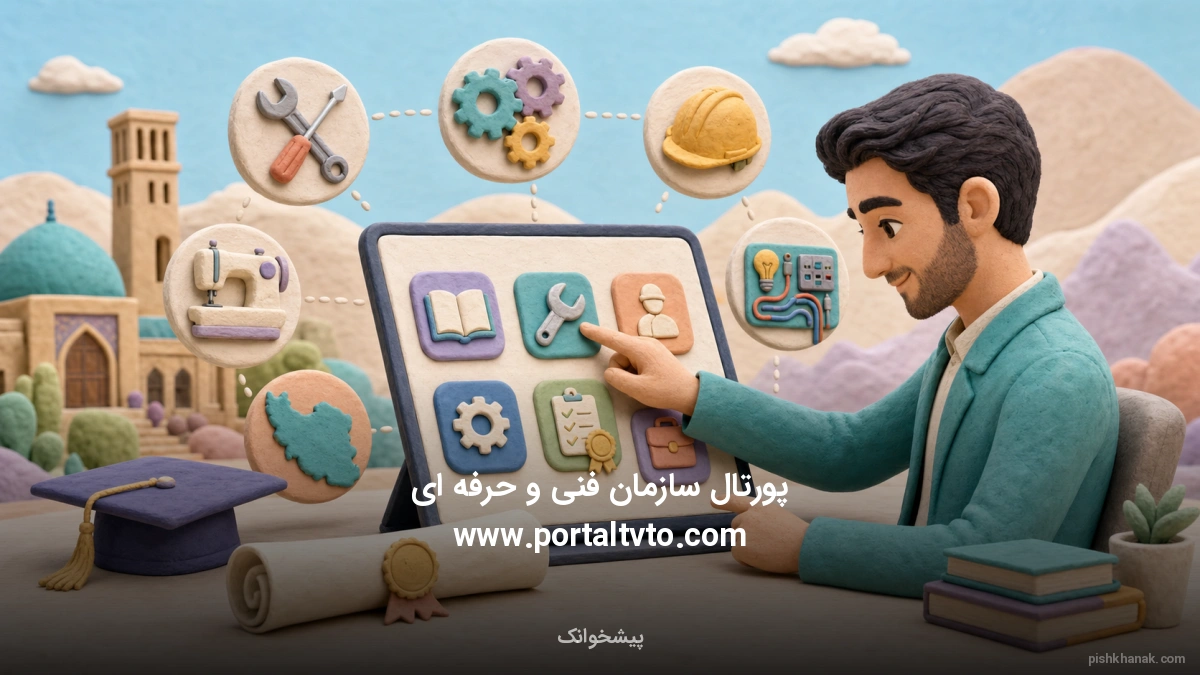 پورتال سازمان فنی و حرفه ای www.portaltvto.com (راهنمای جامع)