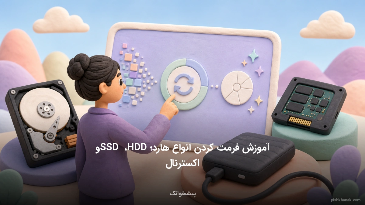 آموزش فرمت کردن انواع هارد؛ HDD، SSD و اکسترنال