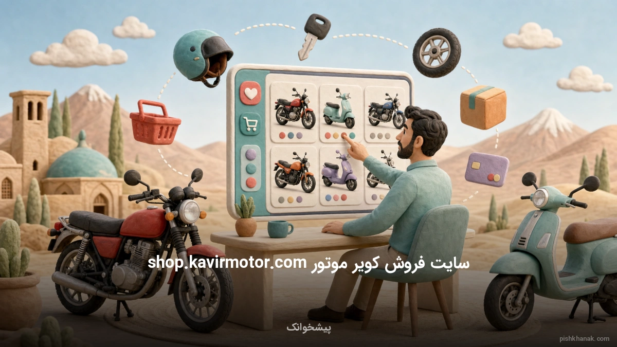 راهنمای کامل خرید آنلاین از سایت کویر موتور (shop.kavirmotor.com)