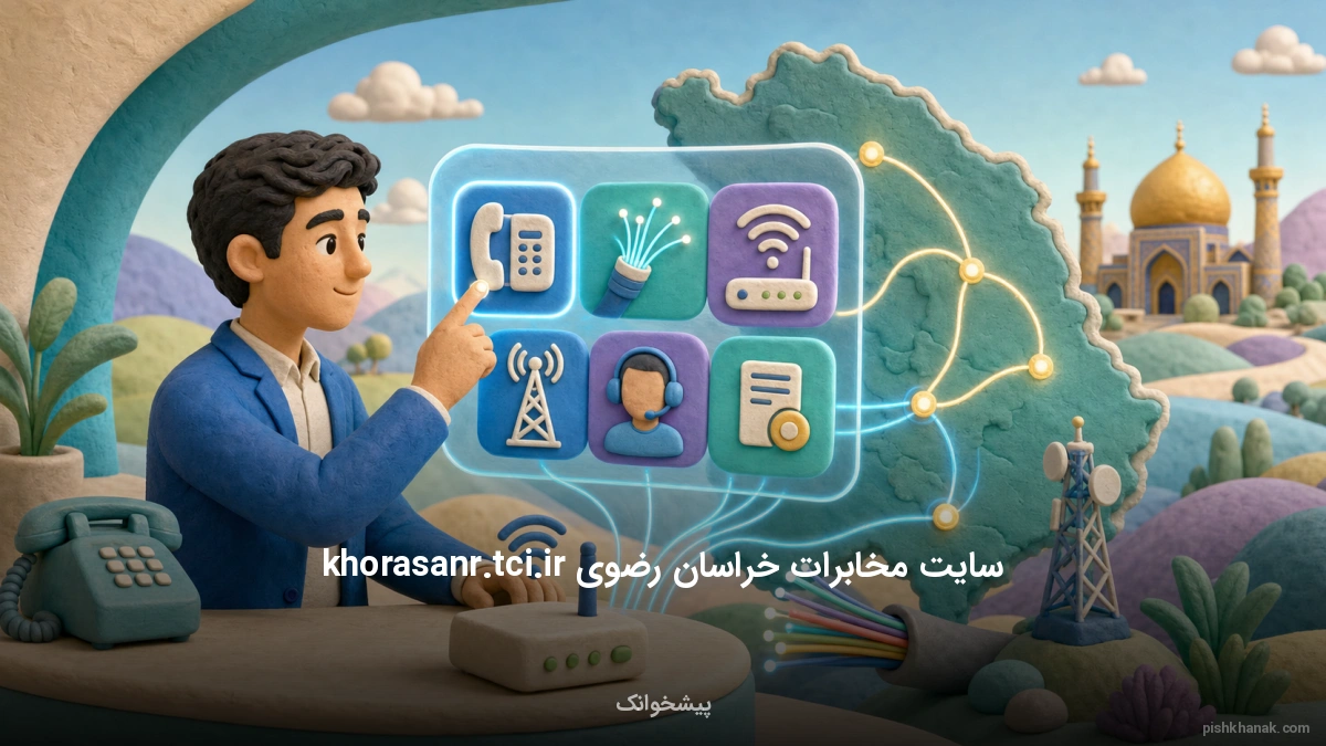 راهنمای کامل سایت مخابرات خراسان رضوی khorasanr.tci.ir