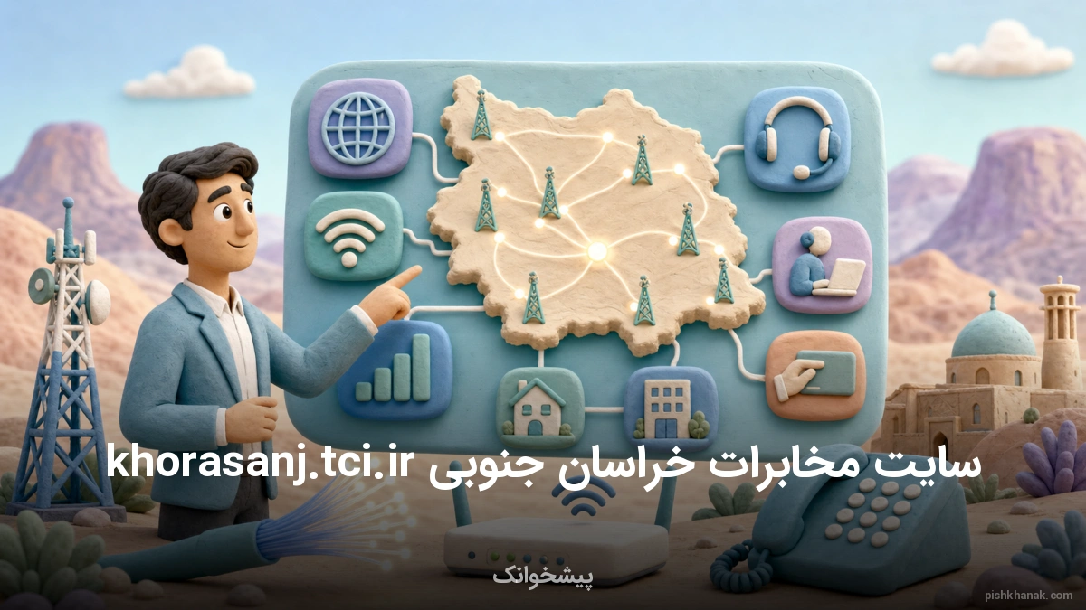 راهنمای کامل سایت مخابرات خراسان جنوبی khorasanj.tci.ir