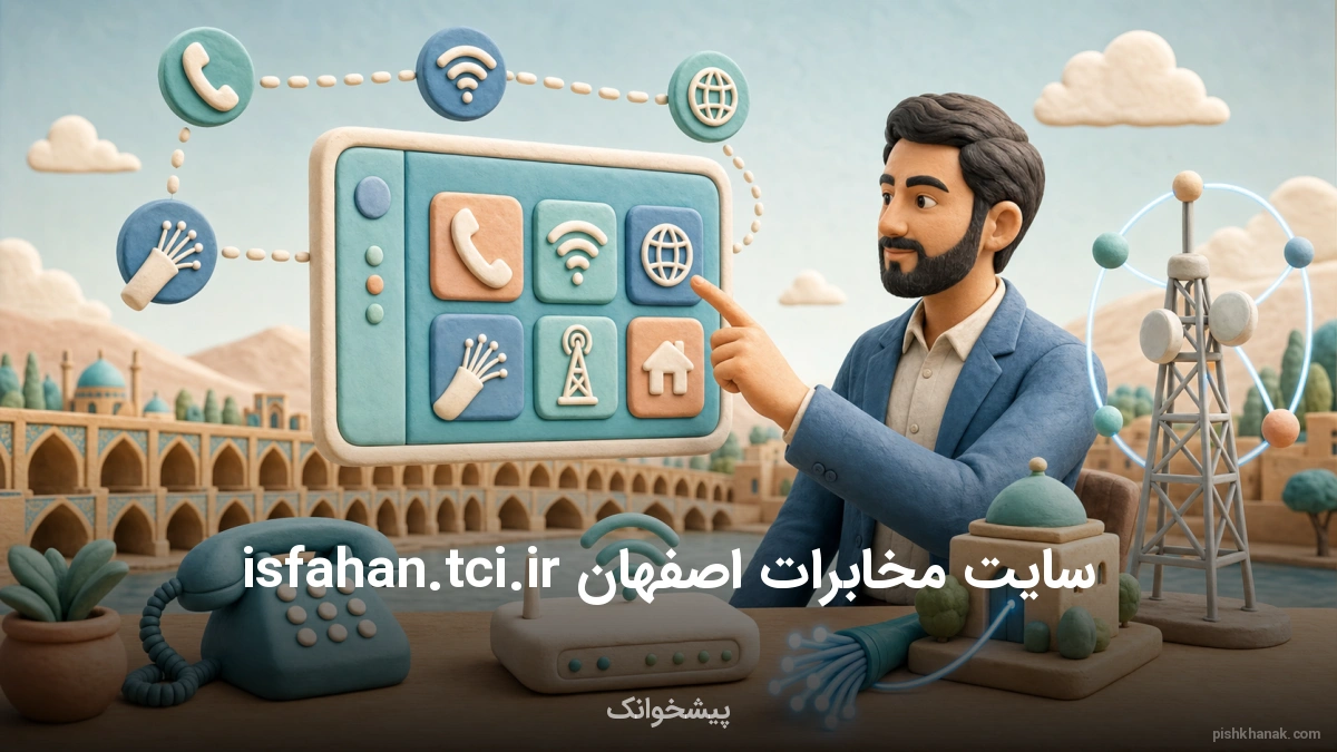 راهنمای کامل سایت مخابرات اصفهان isfahan.tci.ir