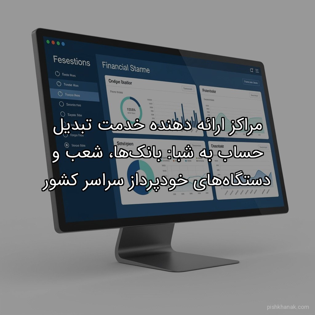مراکز ارائه دهنده خدمت تبدیل حساب به شبا: بانکها، شعب و دستگاههای خودپرداز سراسر کشور
