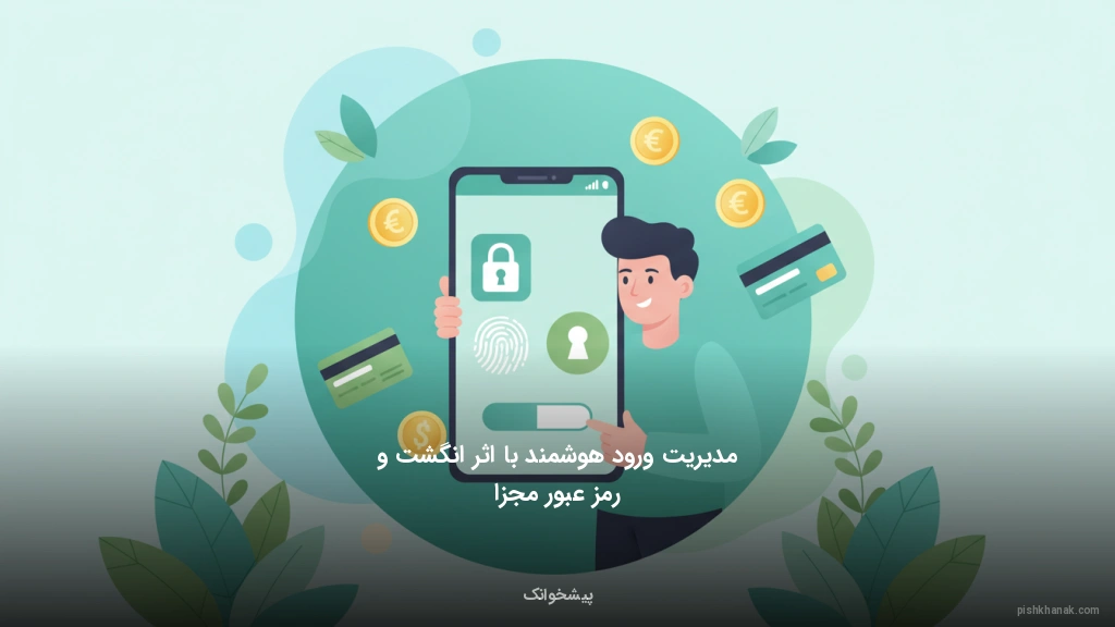 مدیریت ورود هوشمند با اثر انگشت و رمز عبور مجزا