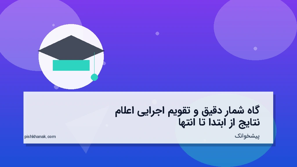 گاه‌شمار دقیق و تقویم اجرایی اعلام نتایج از ابتدا تا انتها