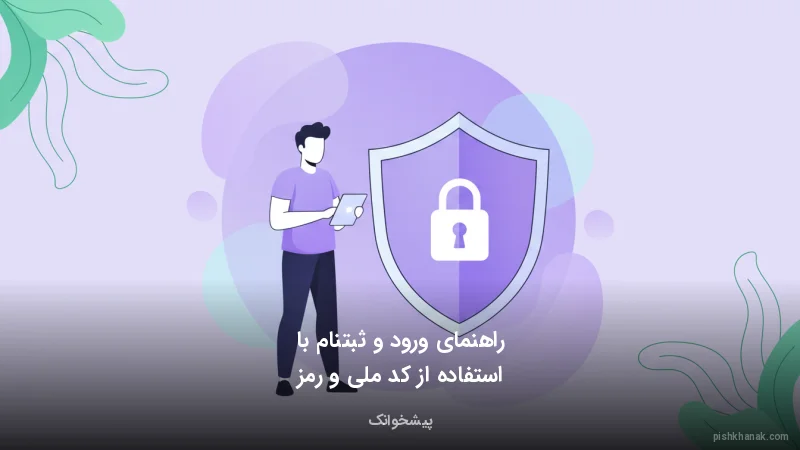 راهنمای ورود و ثبت‌نام با استفاده از کد ملی و رمز یکبار مصرف (OTP)